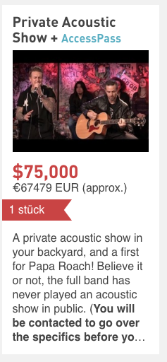 Papa Roach Crowdfunding