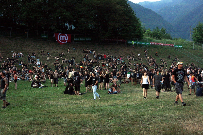 Glückliche Fans beim Metalcamp 2011, Tolmin, Slowenien