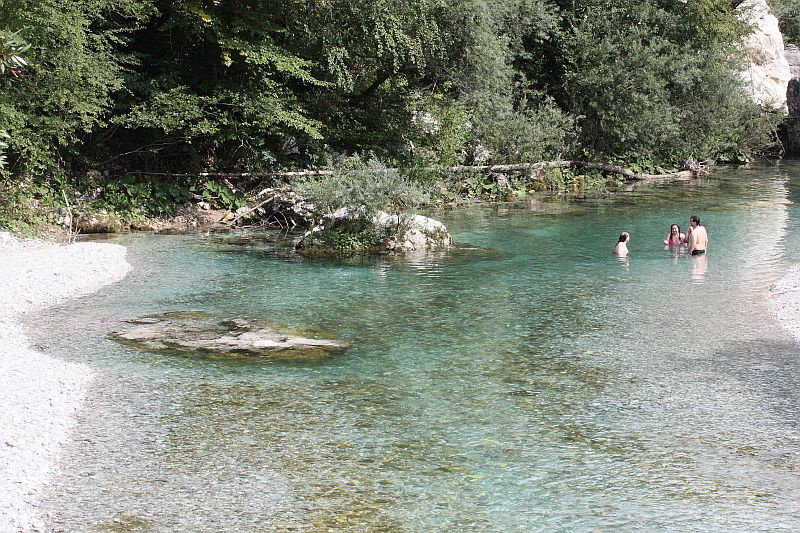 Das malerische Gelände des Metalcamp 2011, Tolmin, Slowenien