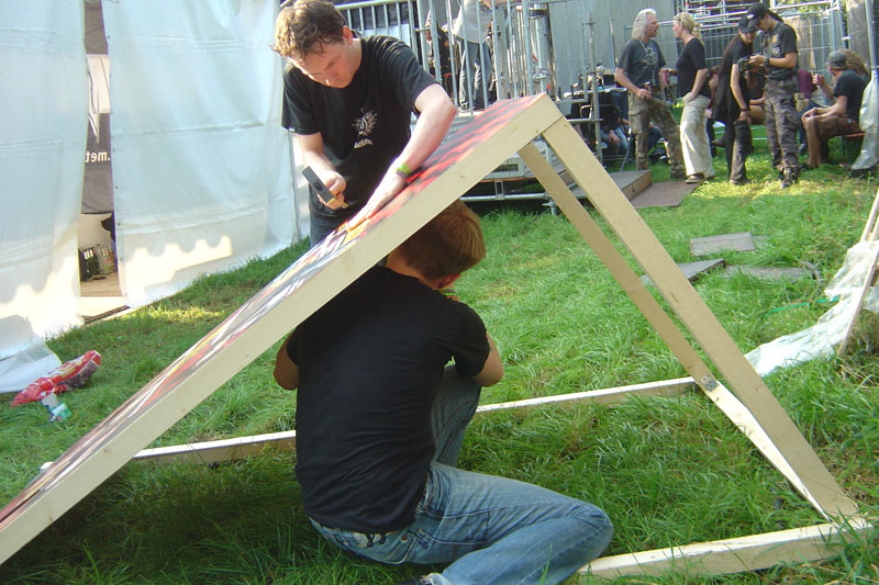 METAL HAMMER Big Four Aufsteller beim Wacken 2011