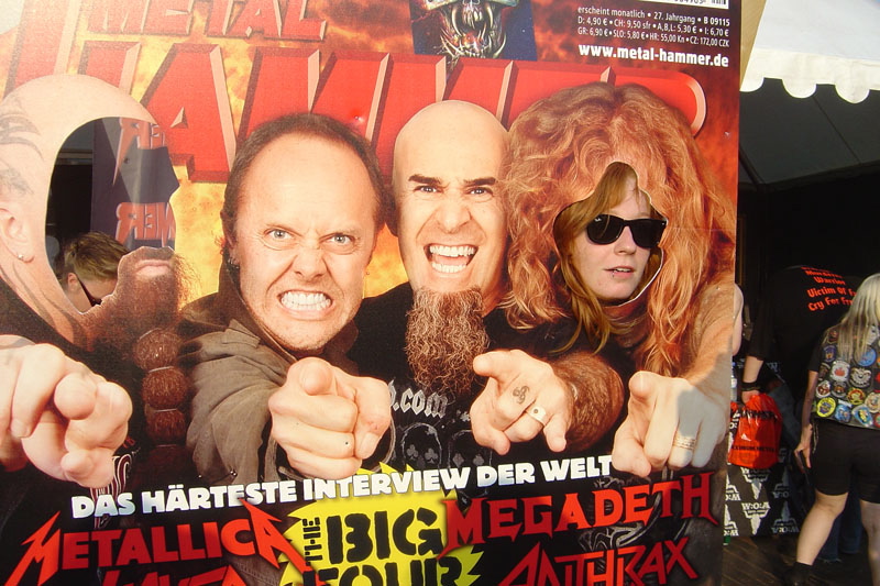 METAL HAMMER Big Four Aufsteller beim Wacken 2011