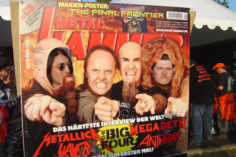 METAL HAMMER Big Four Aufsteller beim Wacken 2011