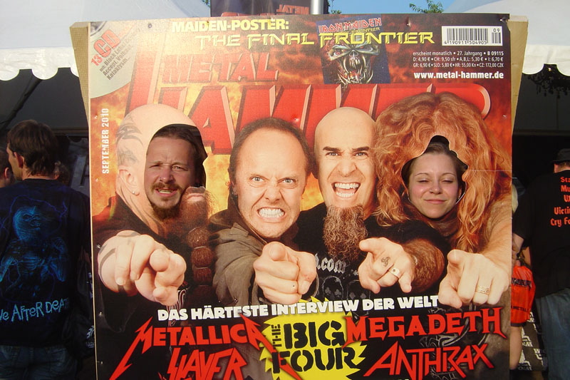 METAL HAMMER Big Four Aufsteller beim Wacken 2011