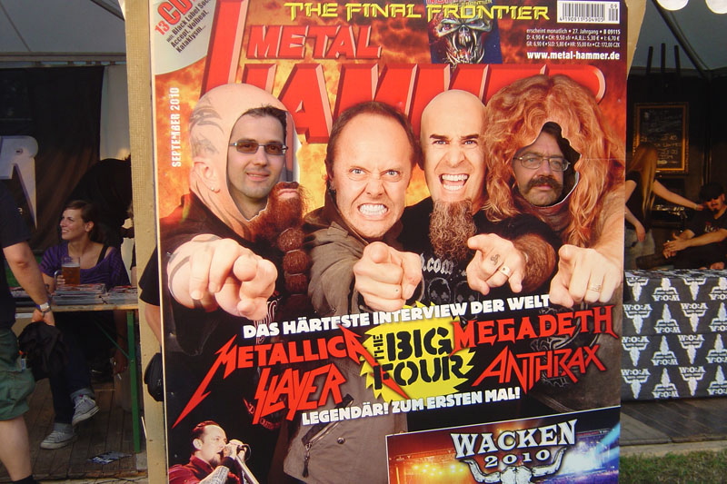 METAL HAMMER Big Four Aufsteller beim Wacken 2011