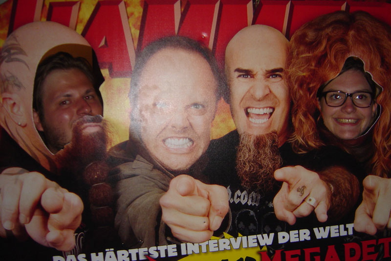 METAL HAMMER Big Four Aufsteller beim Wacken 2011