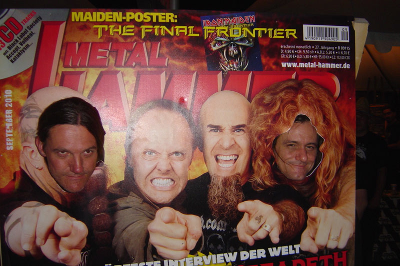 METAL HAMMER Big Four Aufsteller beim Wacken 2011