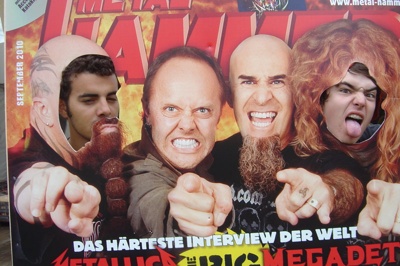 METAL HAMMER Big Four Aufsteller beim Wacken 2011