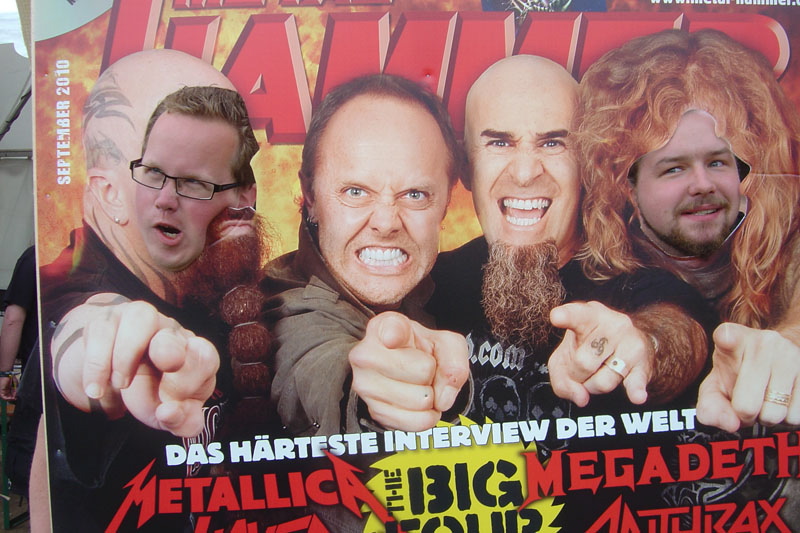 METAL HAMMER Big Four Aufsteller beim Wacken 2011