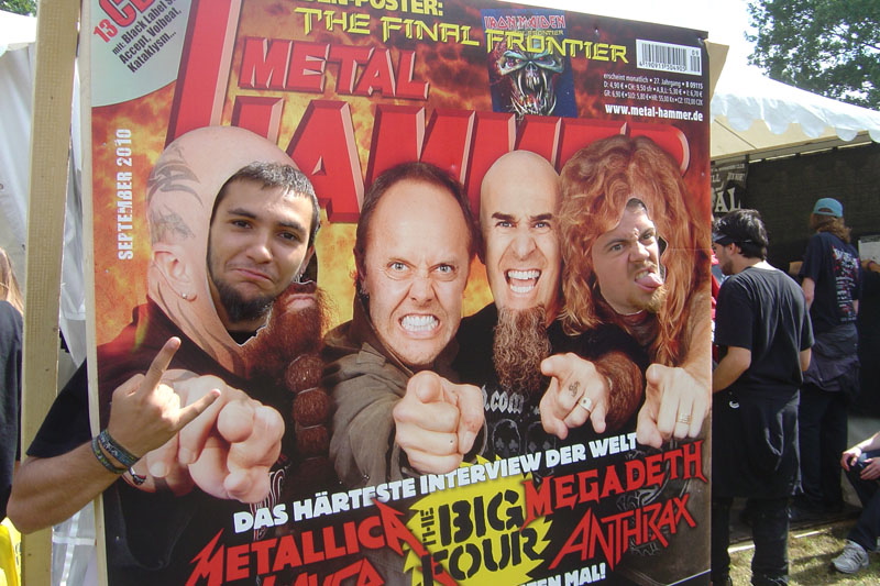 METAL HAMMER Big Four Aufsteller beim Wacken 2011