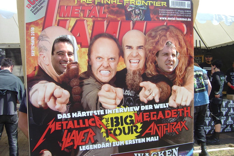 METAL HAMMER Big Four Aufsteller beim Wacken 2011