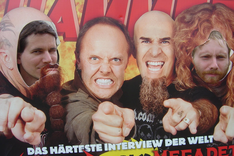 METAL HAMMER Big Four Aufsteller beim Wacken 2011