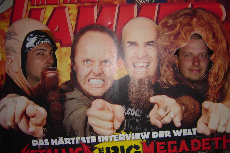 METAL HAMMER Big Four Aufsteller beim Wacken 2011