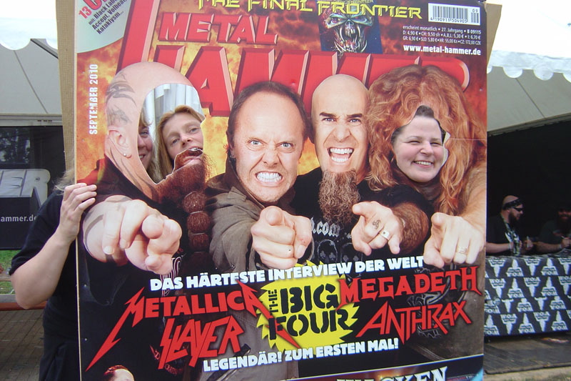 METAL HAMMER Big Four Aufsteller beim Wacken 2011