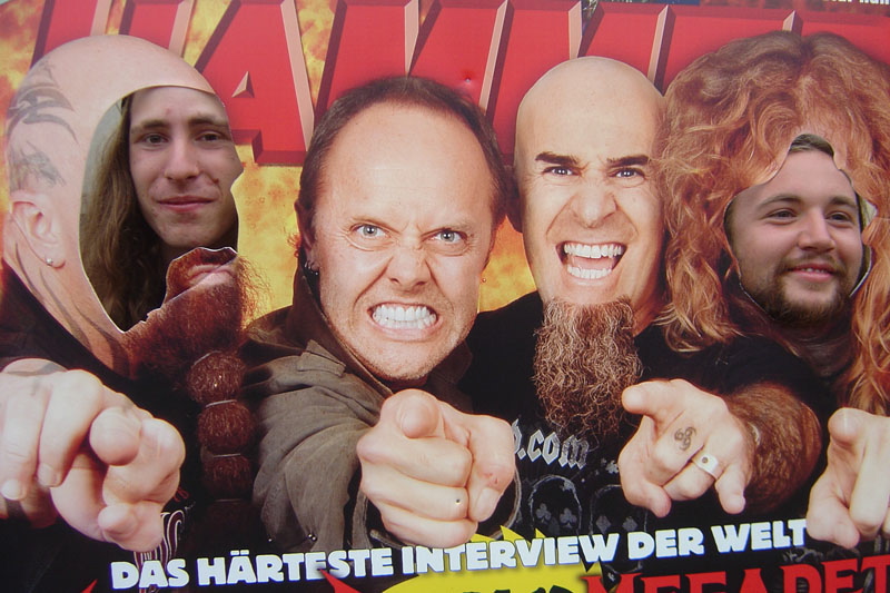 METAL HAMMER Big Four Aufsteller beim Wacken 2011