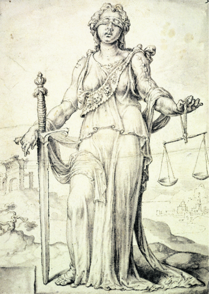 Iustitia, Göttin der Gerechtigkeit