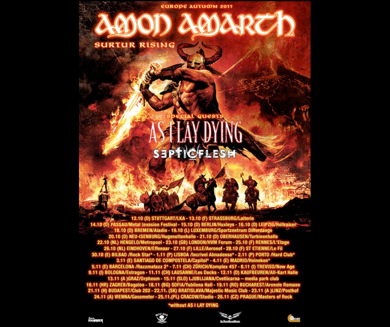 Amon Amarth und As I Lay Dying auf einer Tour