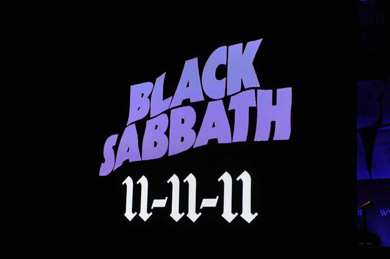 Black Sabbath Presse-Konferenz, 11.11.2011