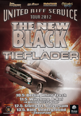 The New Black + Tieflader, Tourposter 2012