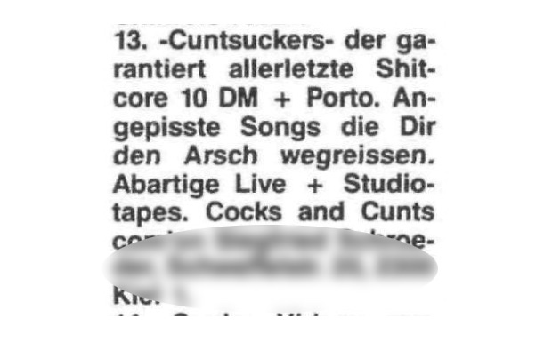 Kleinanzeigen aus dem METAL HAMMER-Archiv