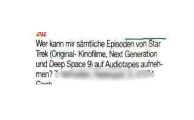 Kleinanzeigen aus dem METAL HAMMER-Archiv