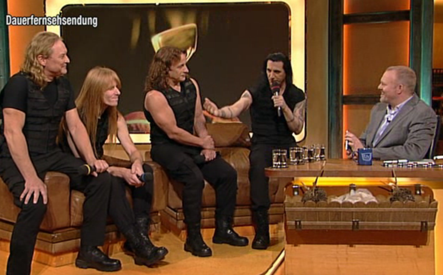 Manowar mit Stefan Raab bei TV Total