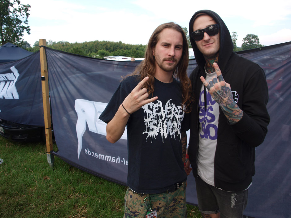 Suicide Silence Backstage auf dem Wacken Open Air 2012