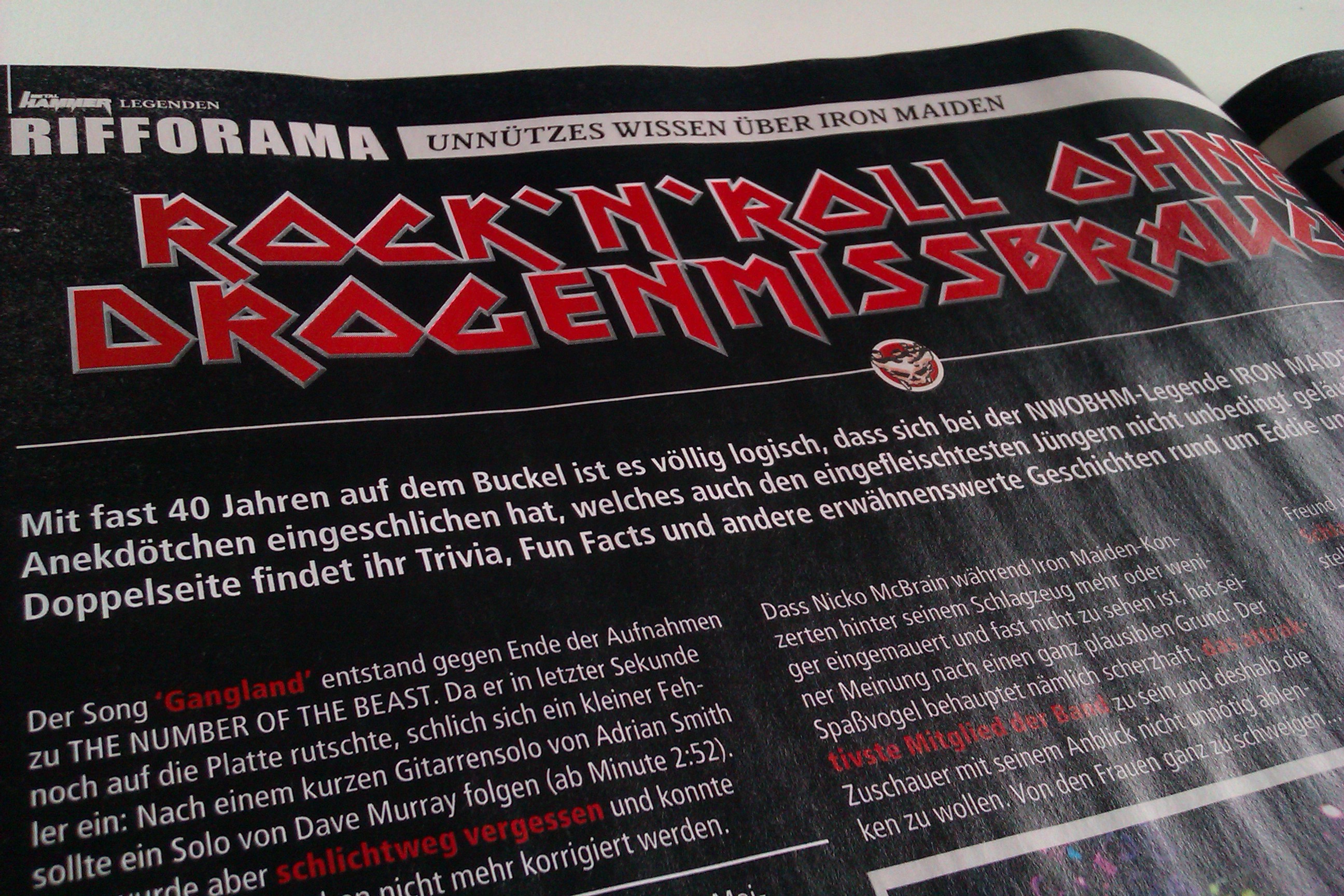 Iron Maiden - METAL HAMMER Legenden Sonderheft