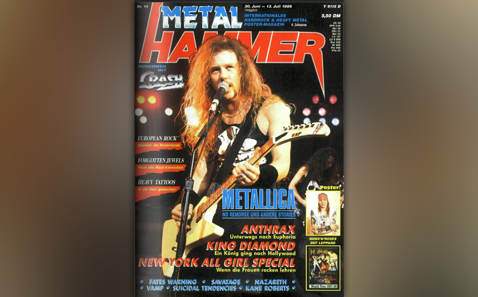 James Hetfield auf dem METAL HAMMER-Cover