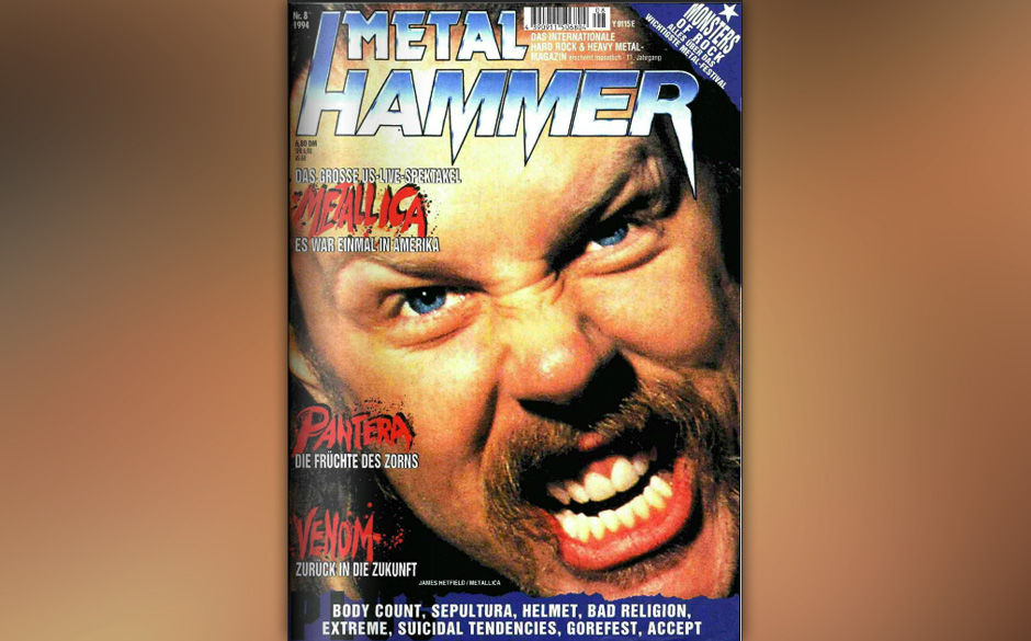 James Hetfield auf dem METAL HAMMER-Cover