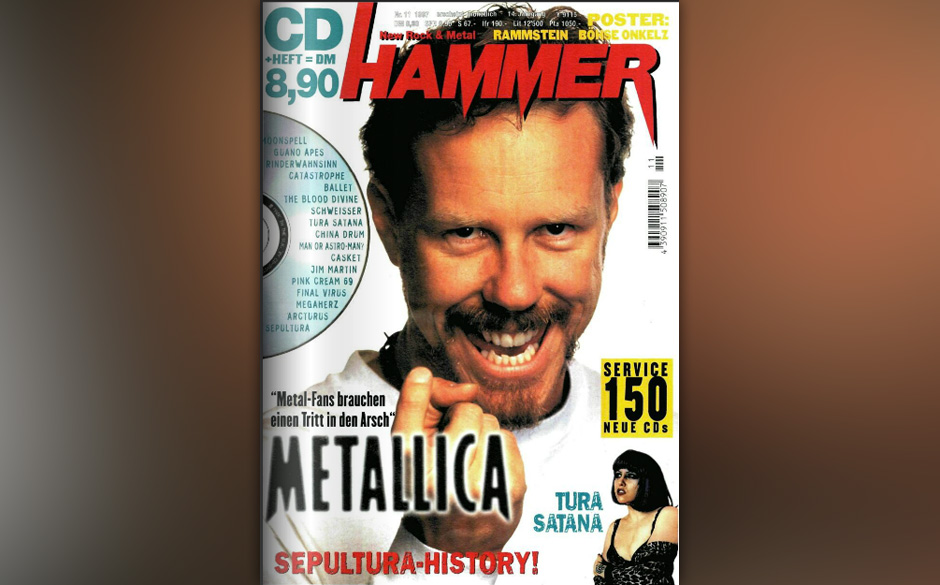 James Hetfield auf dem METAL HAMMER-Cover