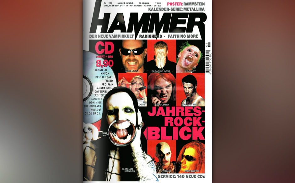 James Hetfield auf dem METAL HAMMER-Cover