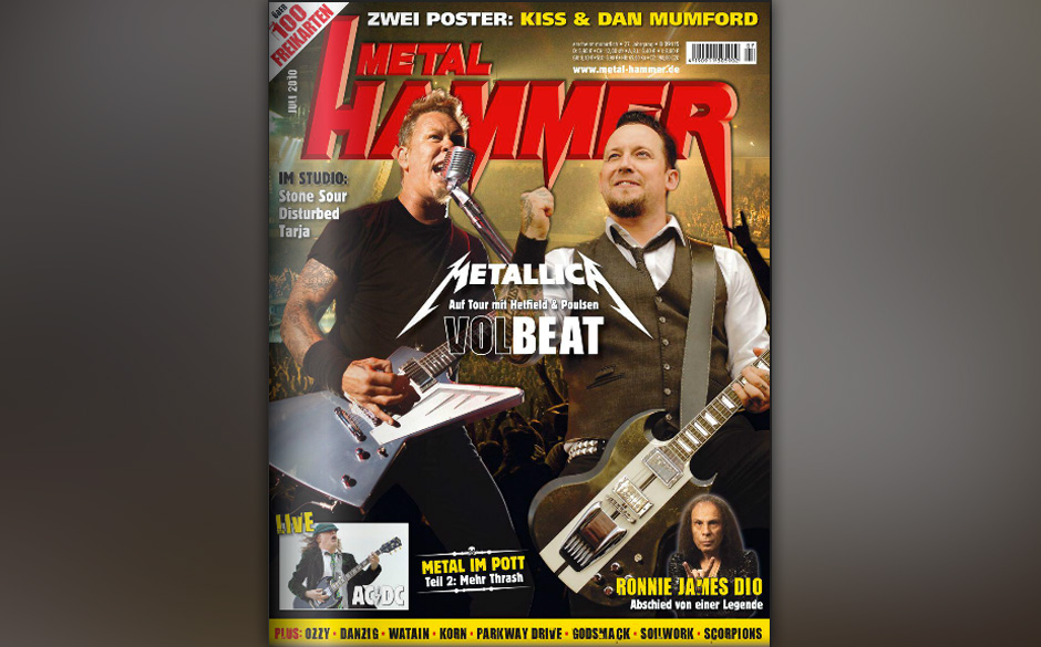 James Hetfield auf dem METAL HAMMER-Cover