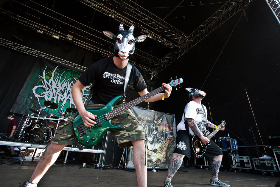 Milking The Goatmachine live, Extremefest 2012 in Hünxe