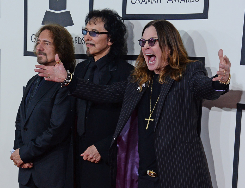 Image #: 26812870    Black Sabbath arrives at the 56th annual Grammy Awards at Staples Center in Los Angeles on January 26, 2