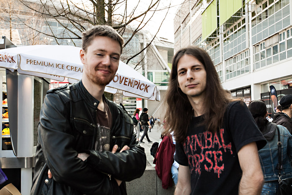 Musikmesse Frankfurt 2014
Chris Münzner und Hannes Grossmann (Obscura)