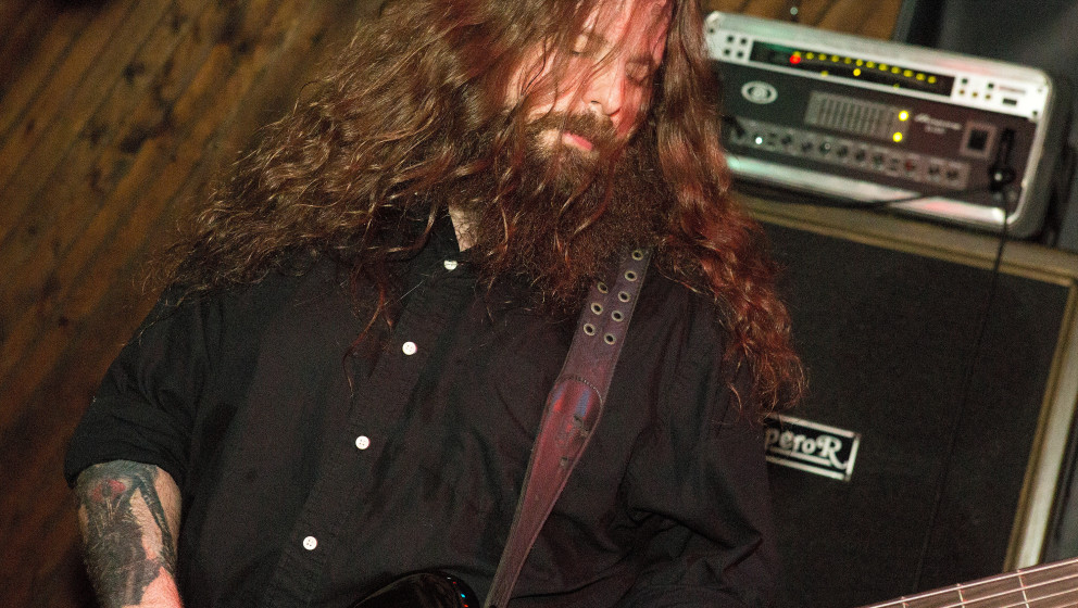 INDIANAPOLIS, IN - APRIL 06:  Jason McCash of The Gates Of Slumber performs at Indy's Jukebox on April 6, 2014 in Indianapoli