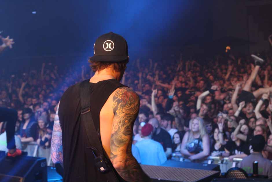 Backstage bei Heaven Shall Burn + Parkway Drive + Northlane + Carnifex, Tour 2014