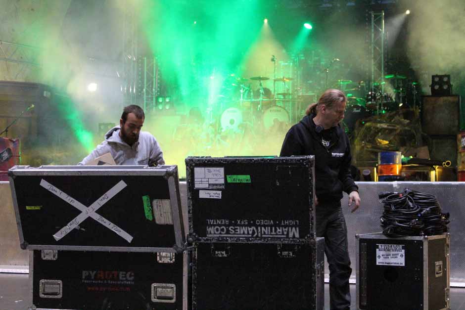 Backstage bei Heaven Shall Burn + Parkway Drive + Northlane + Carnifex, Tour 2014