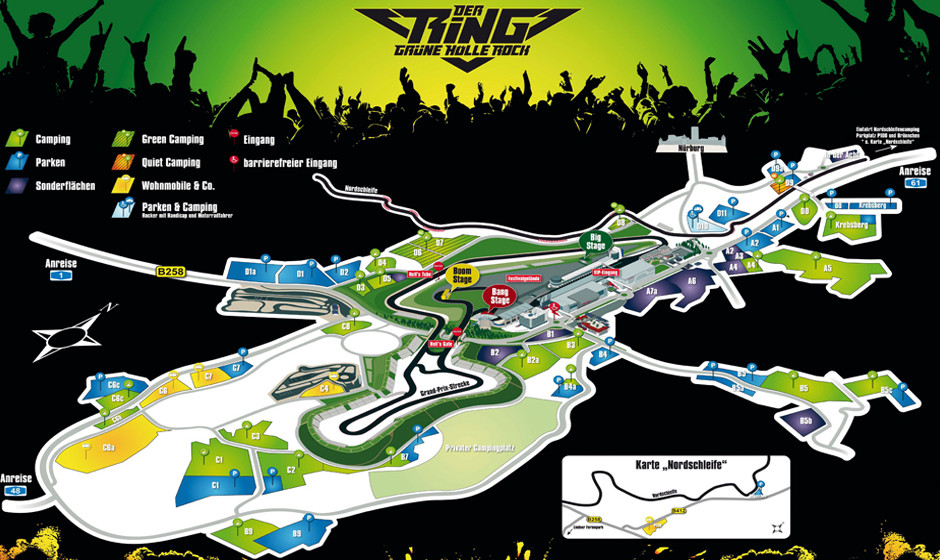 Der Ring - Grüne Hölle Rock 2015-Geländeplan