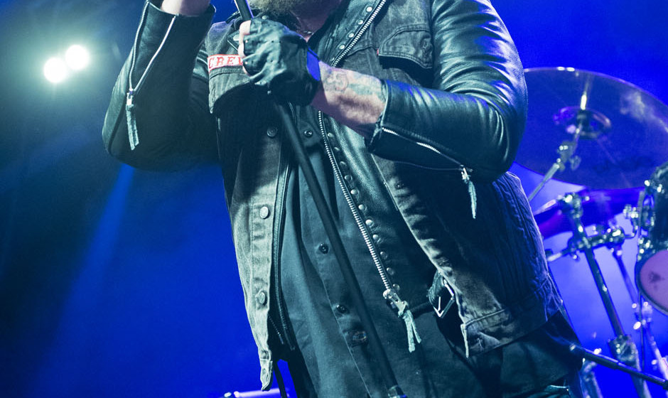 PWLLHELI, UNITED KINGDOM - NOVEMBER 30: English heavy metal musician Paul Di'Anno performing live on stage at the 2013 Hard R