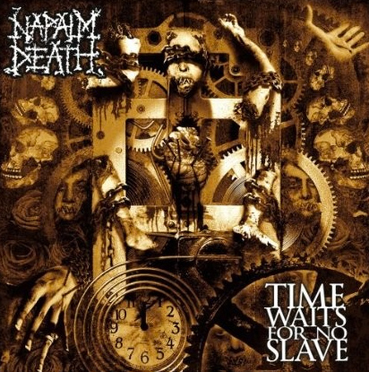 Napalm Death TIME WAITS FOR NO SLAVE – rotes Vinyl