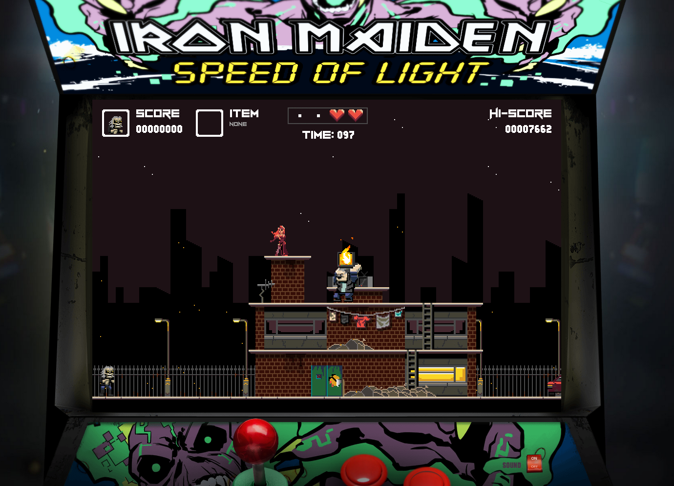 Jogue agora mesmo Speed of Light, o jogo do clipe do Iron Maiden! - Arkade