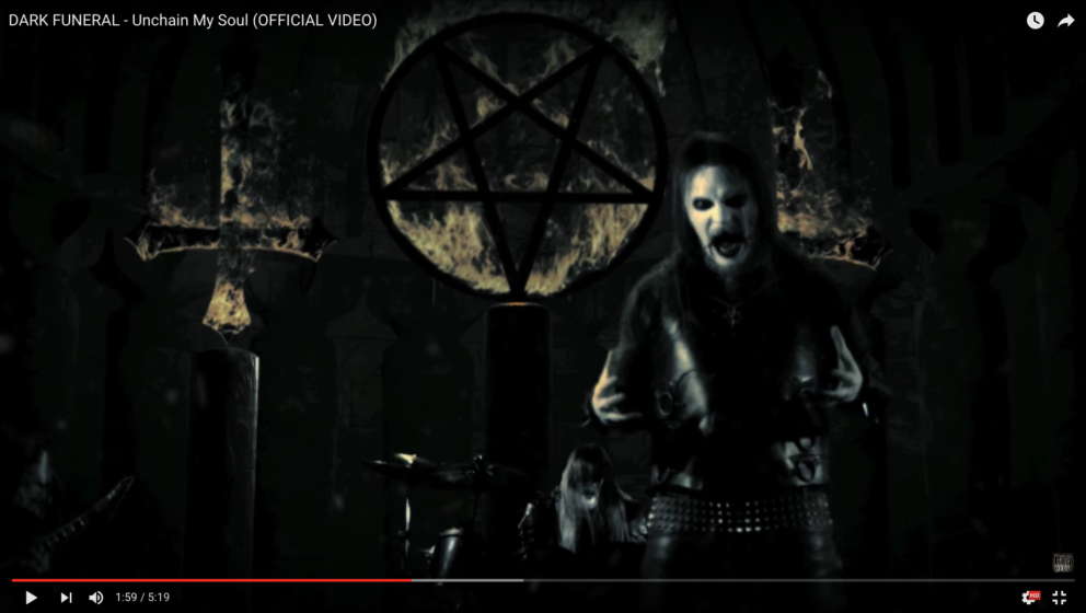 Screenshot aus dem neuen Dark Funeral-Video zu ‘Unchain My Soul’