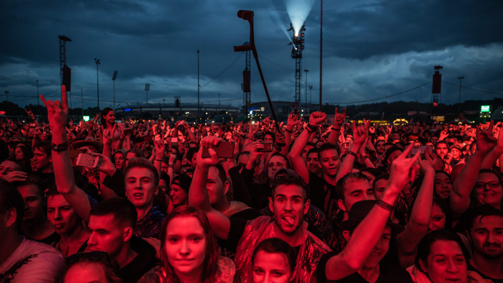 Publikum bei Volbeat am Rock Im Park 2016.