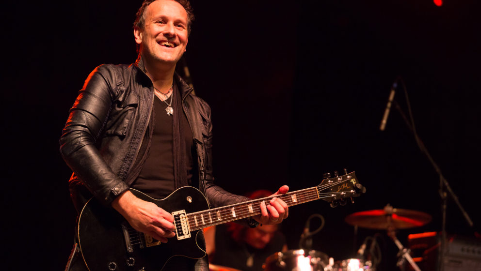 PRYOR, OK - MAY 27:  Musician Vivian Campbell of Last In Line performs at Catch The Fever Festival Grounds on May 27, 2016 in