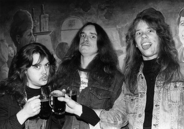 UNSPECIFIED - FEBRUARY 11:  Photo of James HETFIELD and METALLICA and Lars ULRICH and Cliff BURTON; L-R: Lars Ulrich, Cliff B