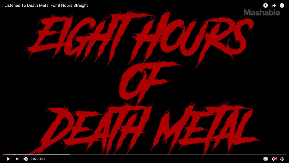 Das Experiment: Acht Stunden Death Metal