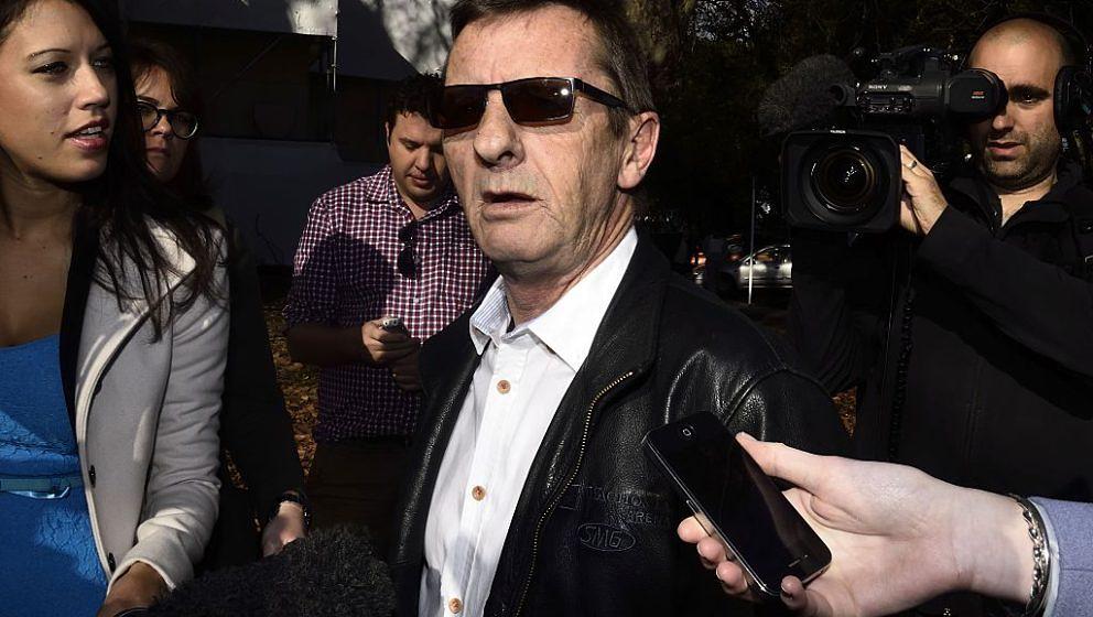 Former AC/DC drummer Phil Rudd leaves the District Court where he was recalled for violating the conditions on his sentence o