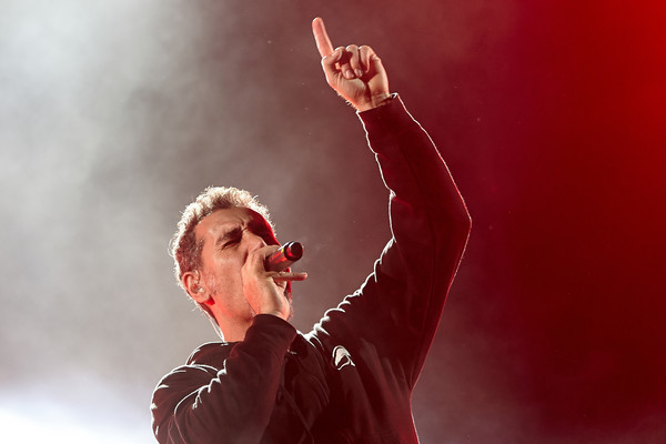 Sänger Serj Tankian tritt am 04.06.2017 beim Musikfestival 'Rock am Ring' in Nürburg (Rheinland-Pfalz) mit der US-amerikani