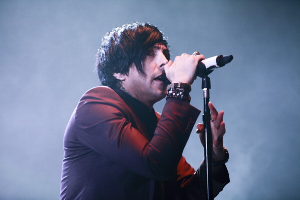 MANCHESTER, UNITED KINGDOM - NOVEMBER 08: Ian Watkins of Lostprophets performs at Manchester Apollo on November 8, 2012 in Ma